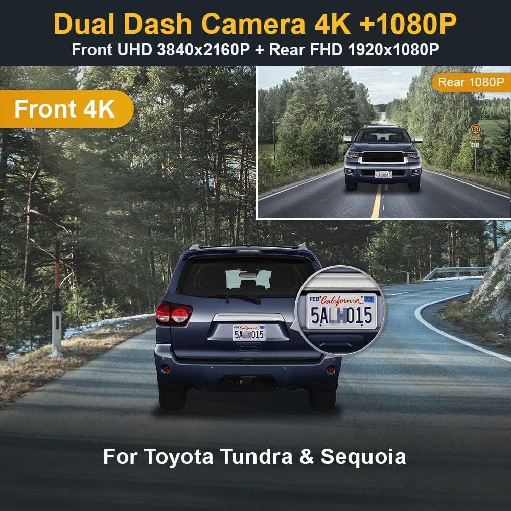 Cámara de Tablero Dual Fitcamx 4K para Toyota Tundra/Sequoia