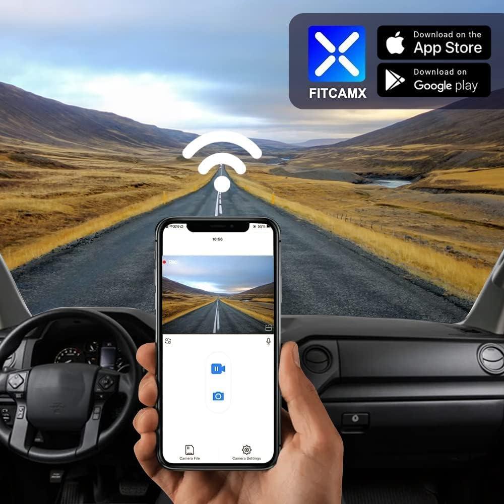 Cámara de Tablero Dual Fitcamx 4K para Toyota Tundra/Sequoia
