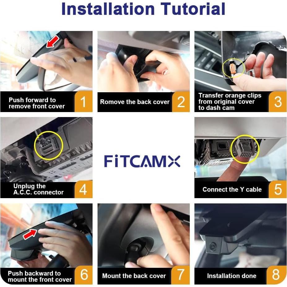 Cámara de Tablero Dual Fitcamx 4K para Toyota Tundra/Sequoia