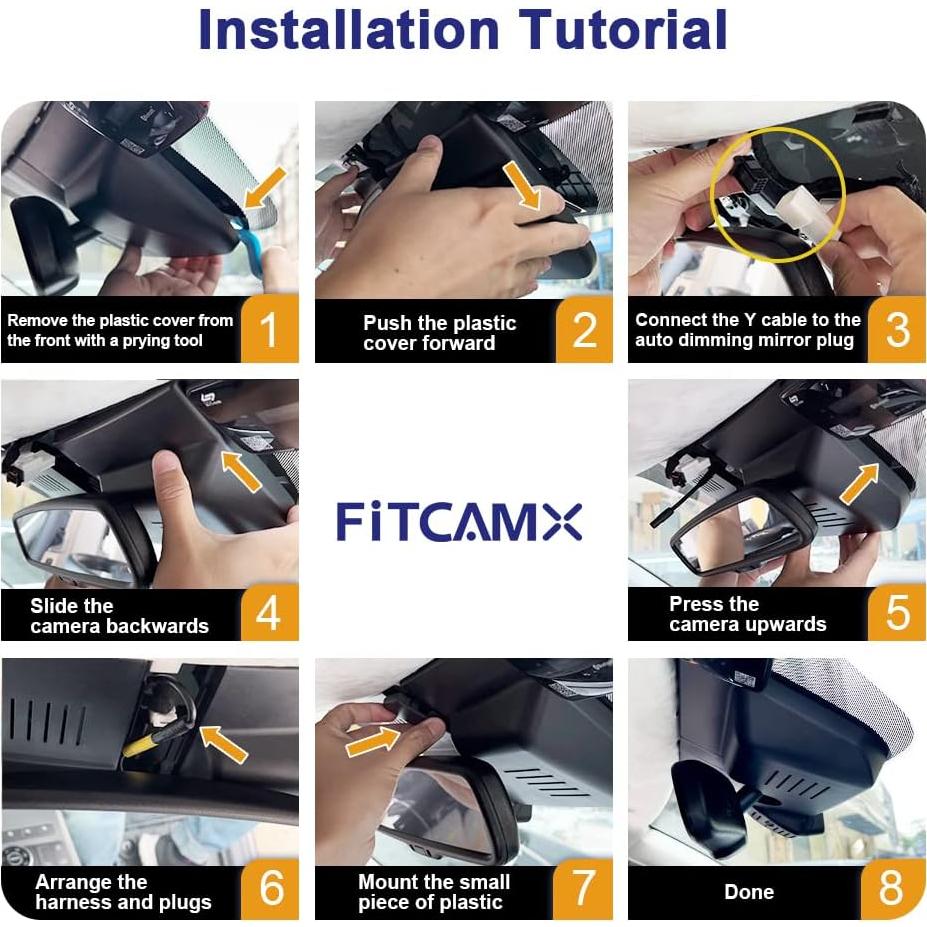 Cámara de Salpicadero Fitcamx 4K Frontal + 1080P Trasera para Hyundai Palisade 2020-2022