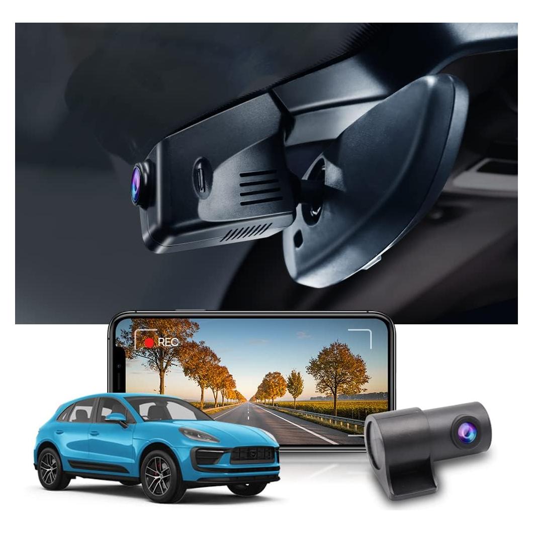 Cámara Dash Fitcamx 4K Frontal + 1080P Trasera para Porsche