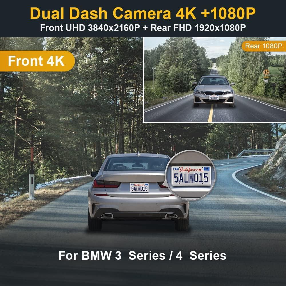 Cámara Dash Dual 4K+1080P Fitcamx para BMW 3/4 M3/M4 2020-2024
