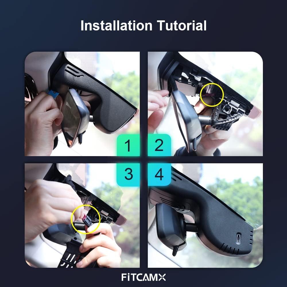 Cámara Dash Dual 4K+1080P Fitcamx para BMW 3/4 M3/M4 2020-2024