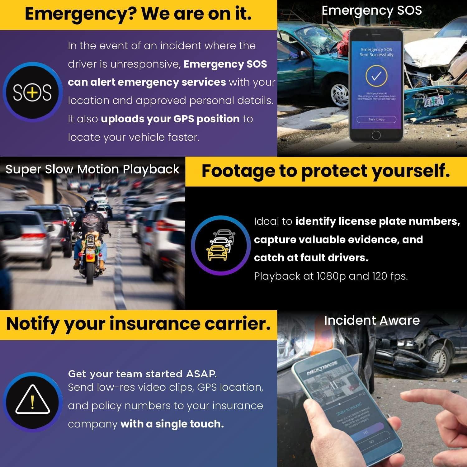 Cámara Dash Nextbase 622GW con Cámara Trasera y 64GB