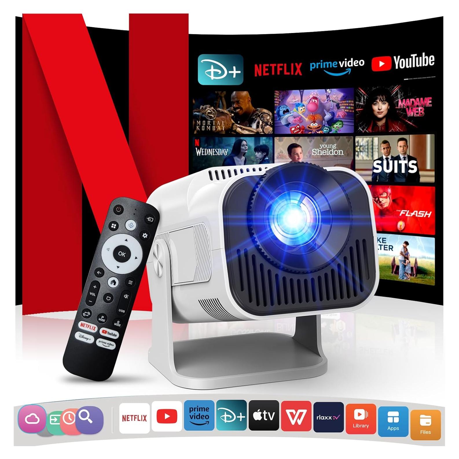 Proyector 4K Gaimoo GM600 NTV Wifi Bluetooth Estéreo 1080P