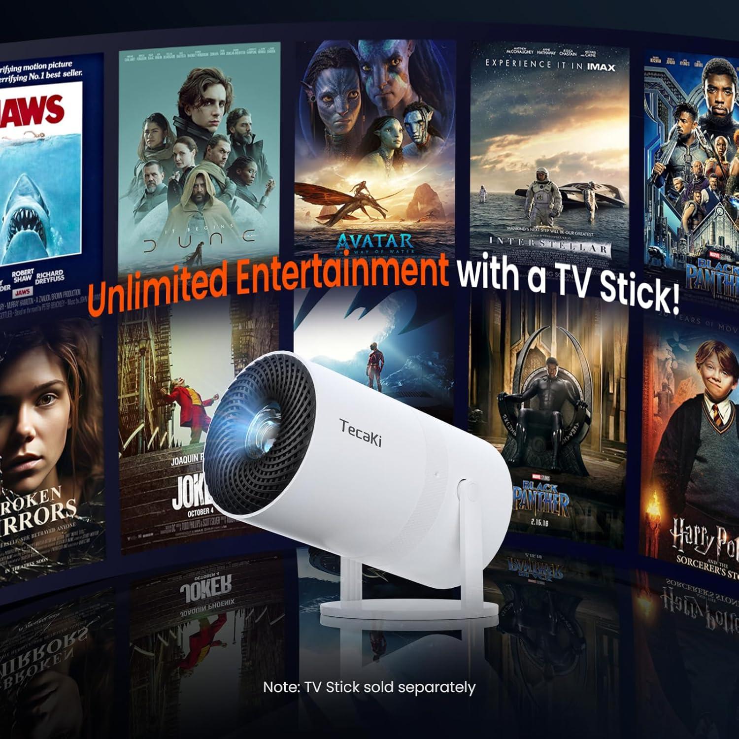 Proyector Mini Portátil Tecaki X3 1080P HD Bluetooth 5.2