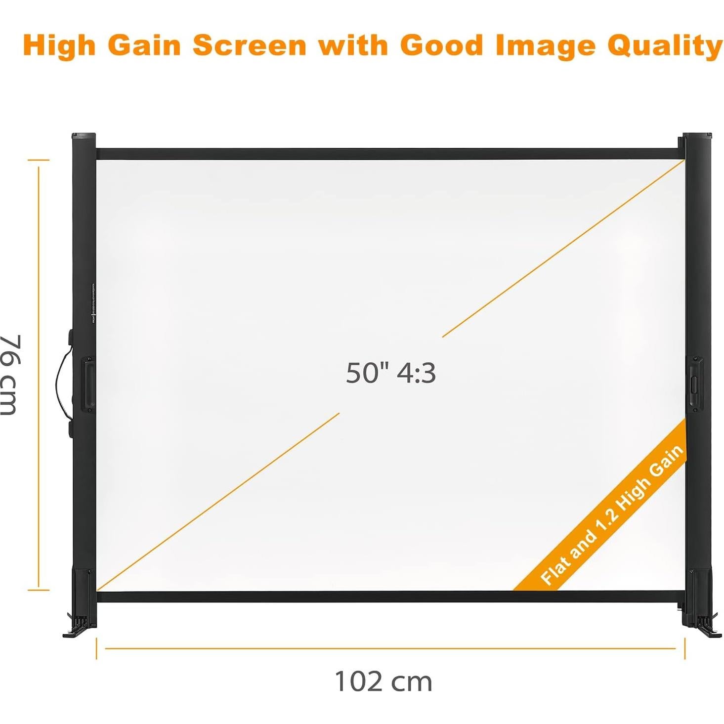 Pantalla de Proyector Portátil Excelimage 50" Retráctil HD