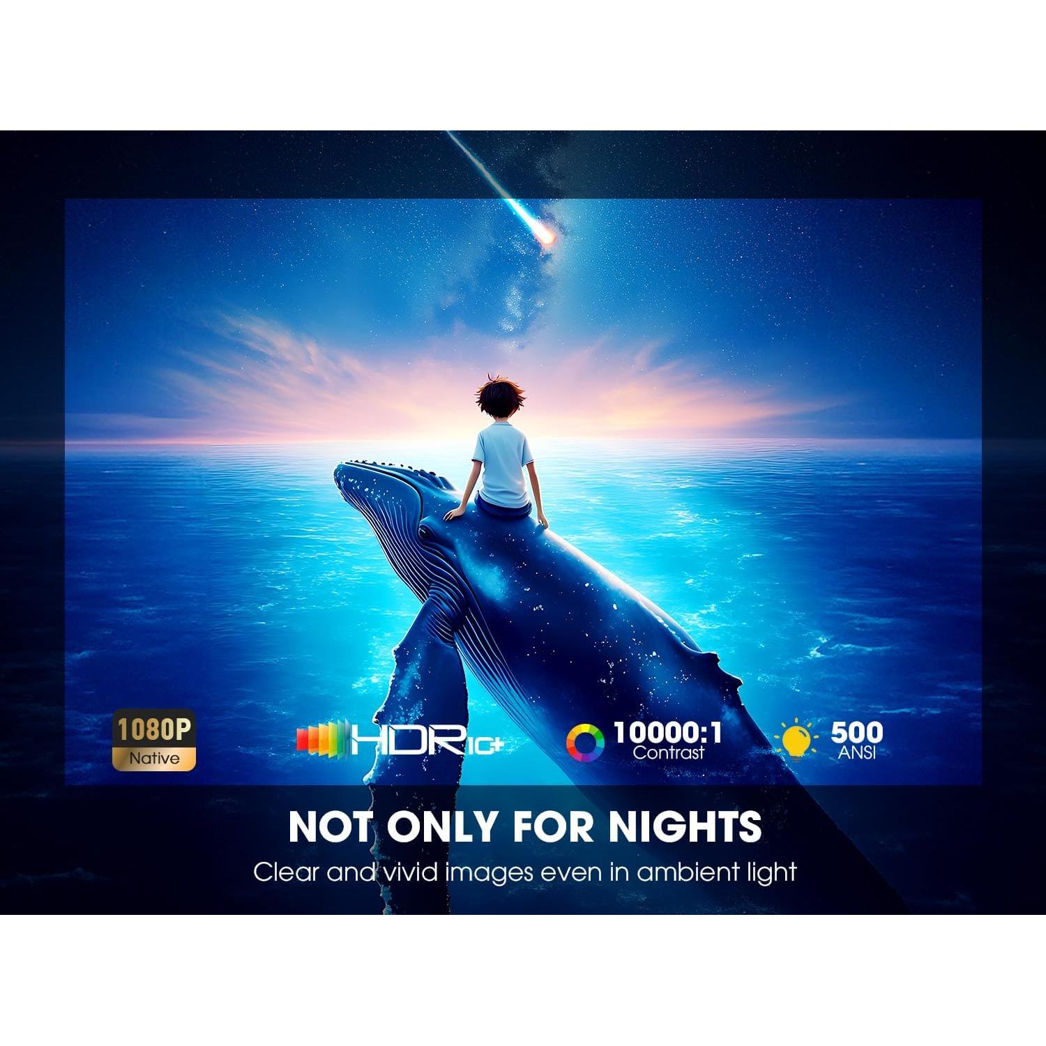 Proyector Inteligente VIZONY DP04 Pro Nativo 1080P WiFi Bluetooth