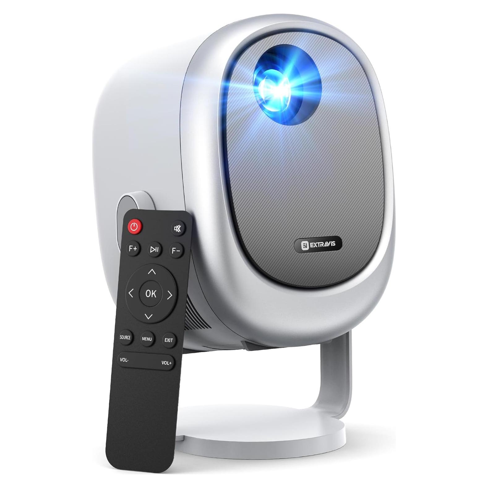 Proyector Mini Portátil EXTRAVIS H1 500 Lúmenes 1080P WiFi Bluetooth