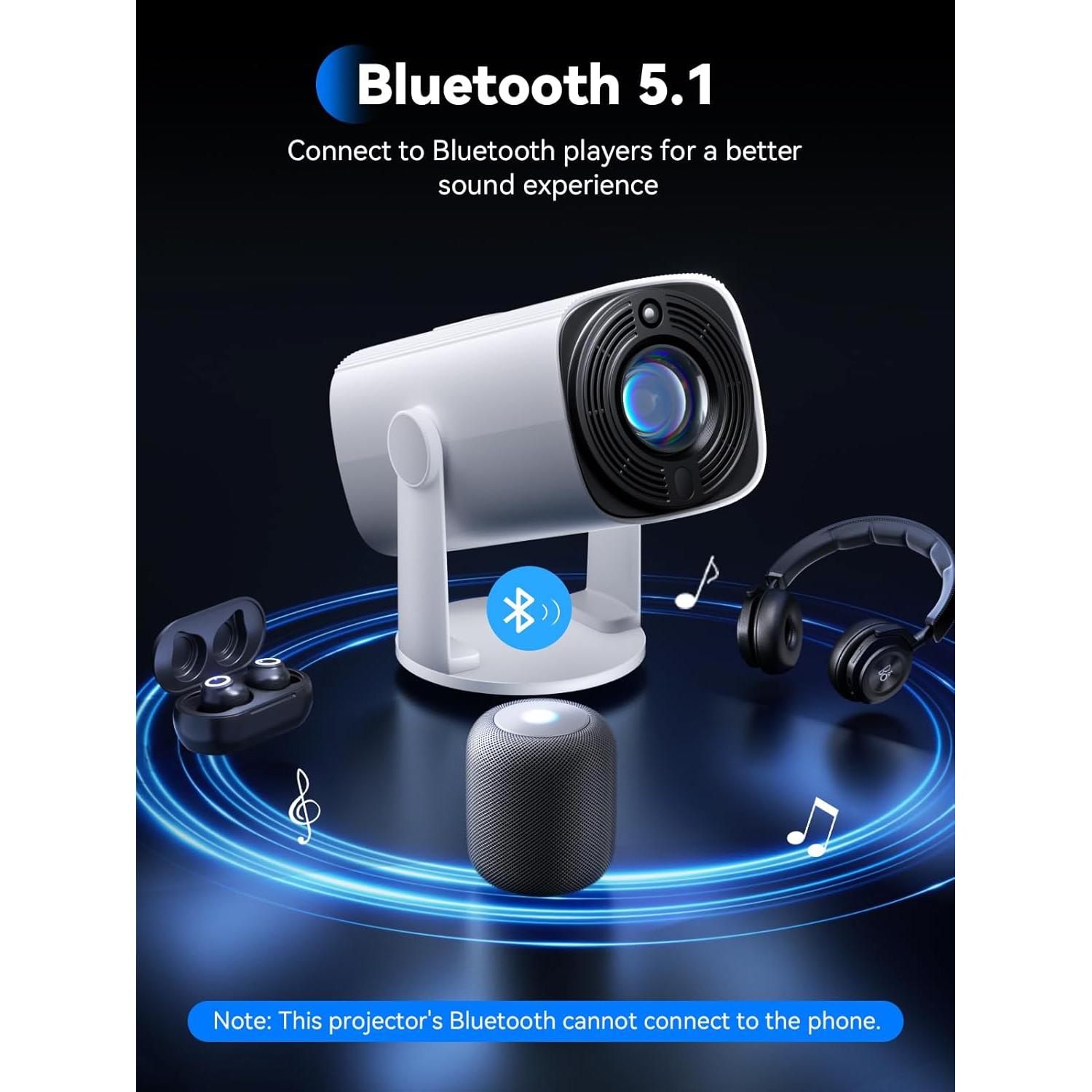 Mini Proyector SOOMFON SK1 1080P Bluetooth Portátil 0.59 kg