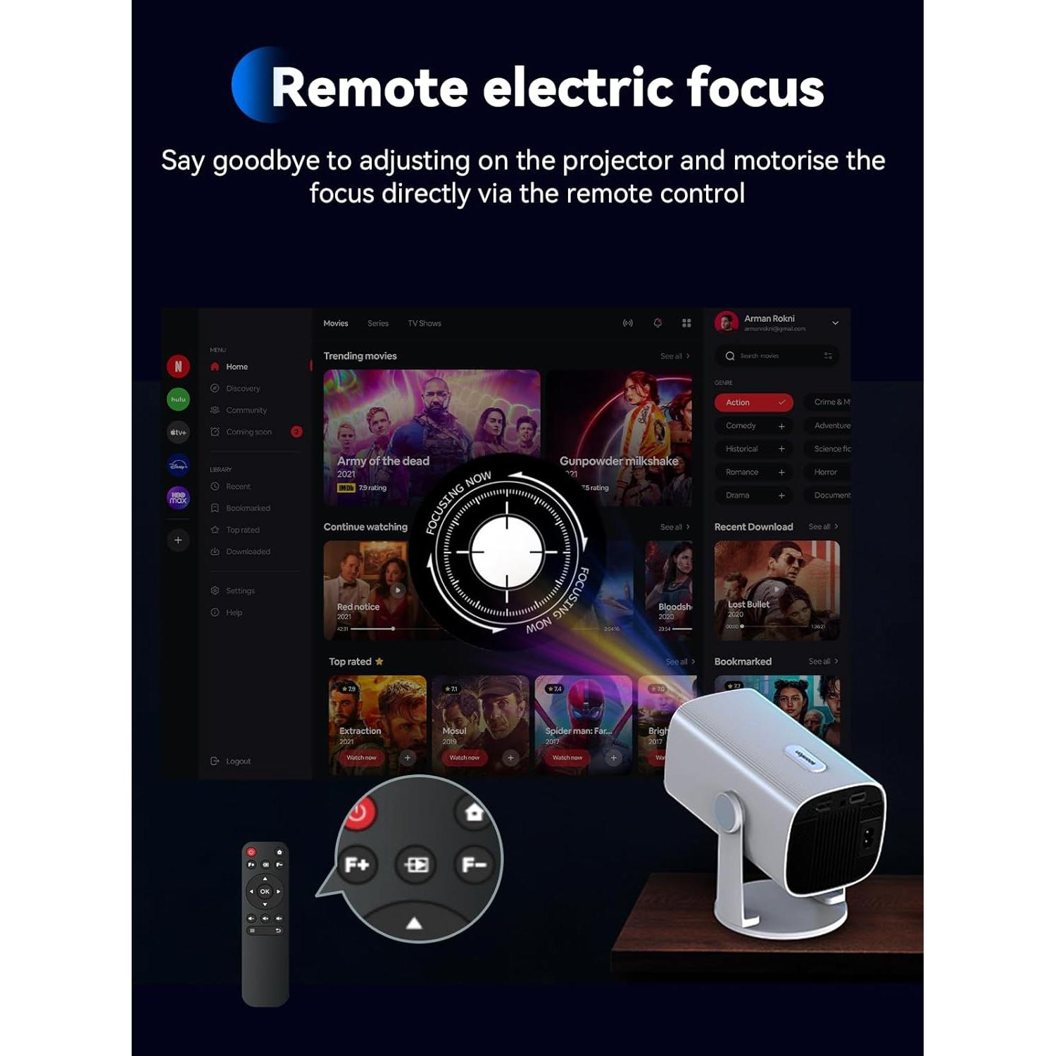 Mini Proyector SOOMFON SK1 1080P Bluetooth Portátil 0.59 kg