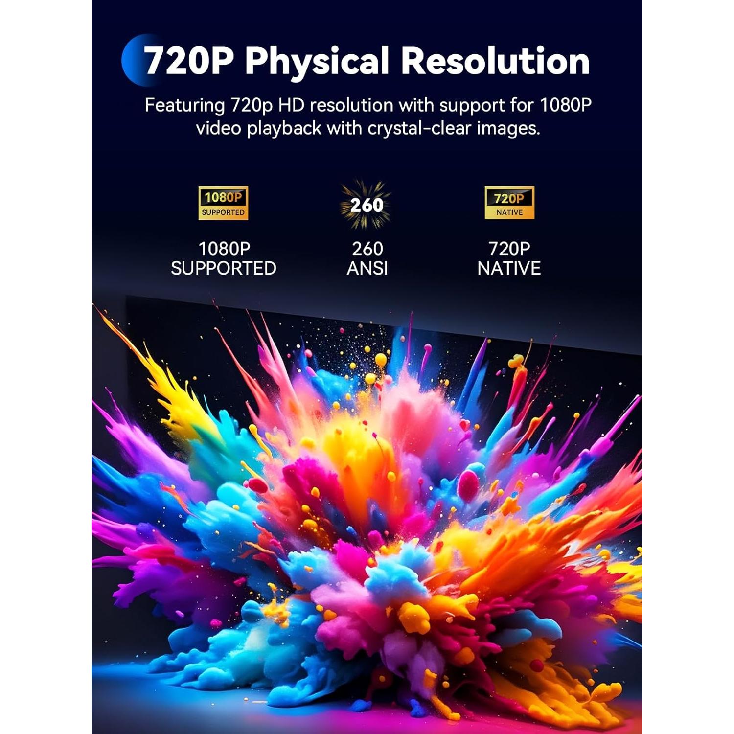 Mini Proyector SOOMFON SK1 1080P Bluetooth Portátil 0.59 kg