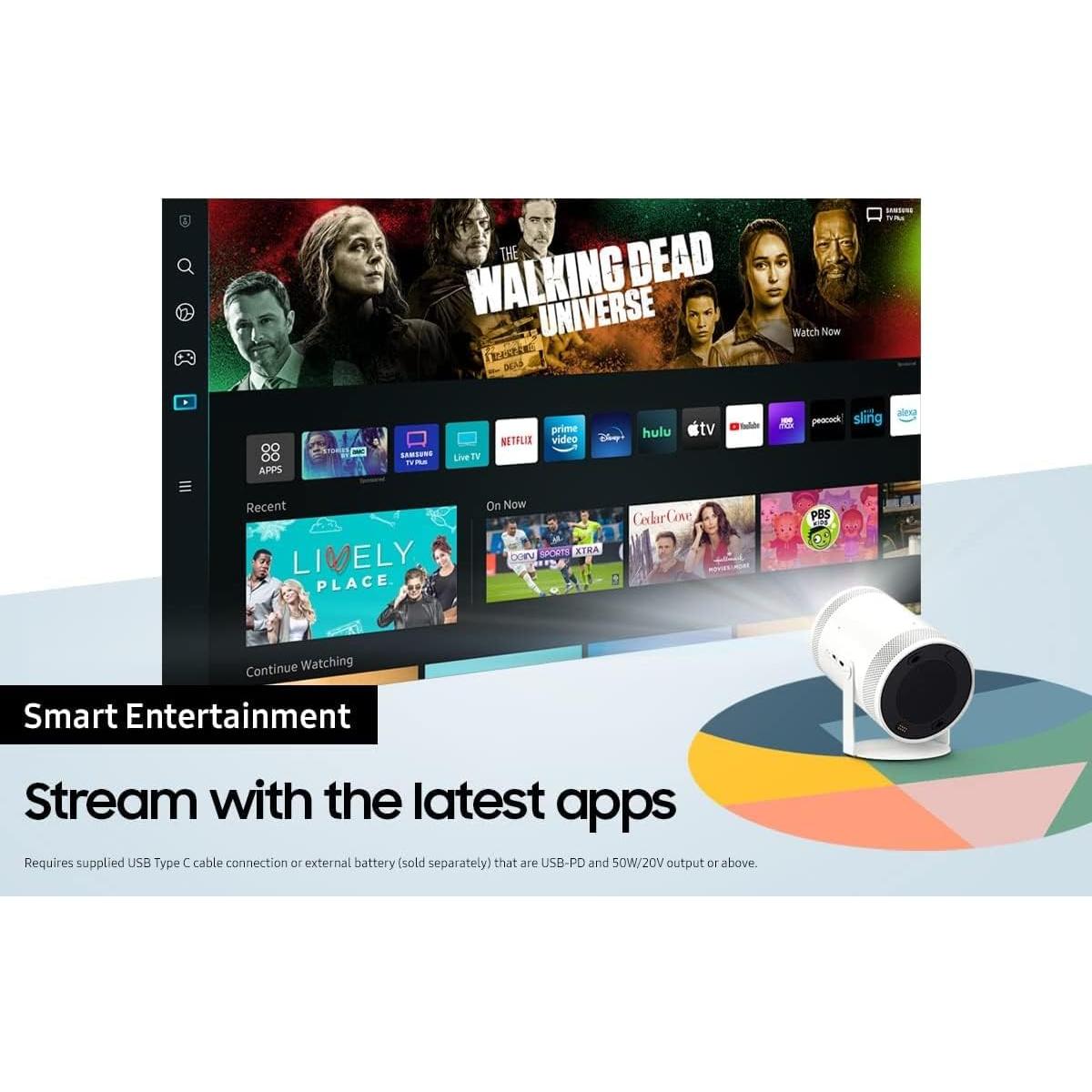 Proyector Portátil Inteligente Samsung The Freestyle FHD 1080p