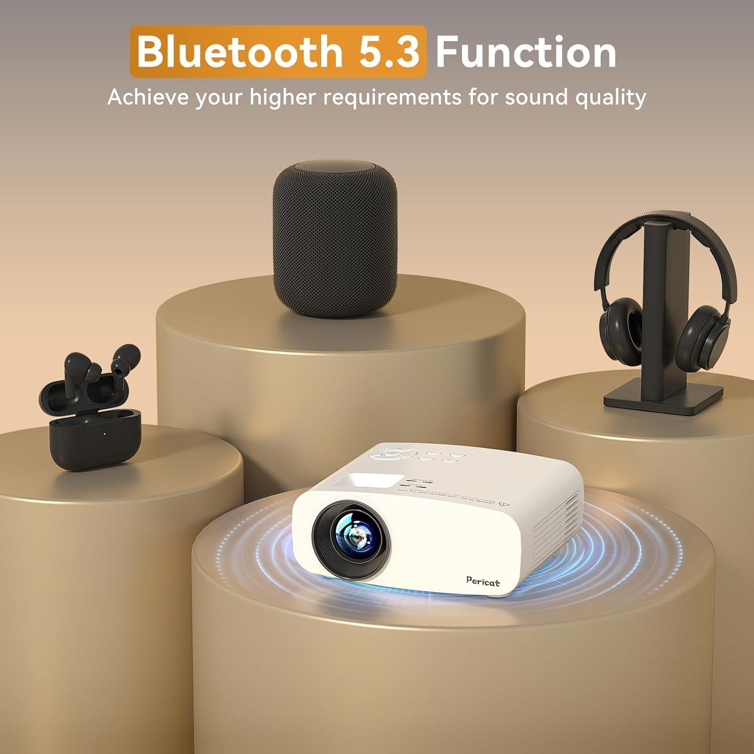 Proyector Portátil Pericat 4K WiFi Bluetooth 1080P Full HD