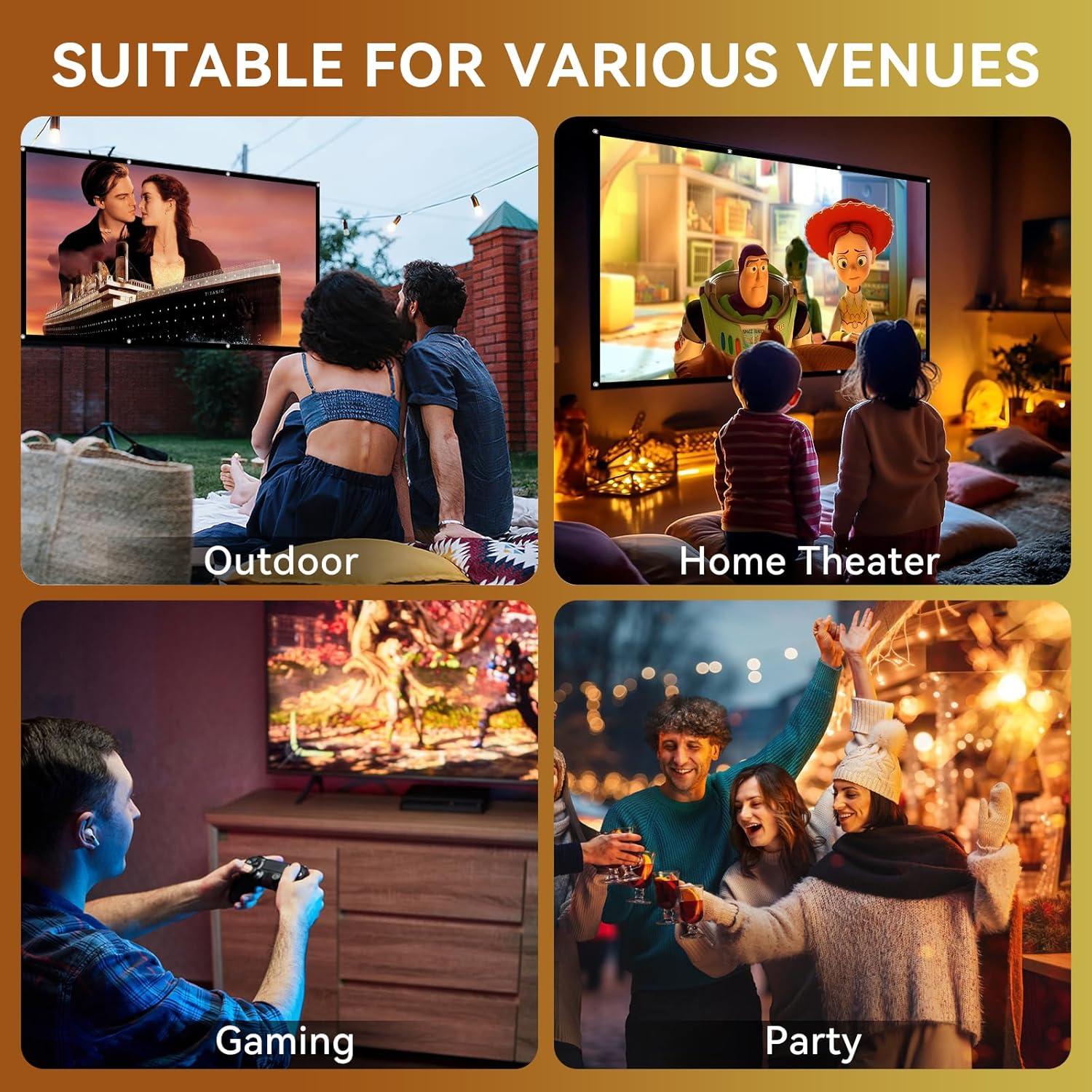 Proyector Portátil Pericat 4K WiFi Bluetooth 1080P Full HD