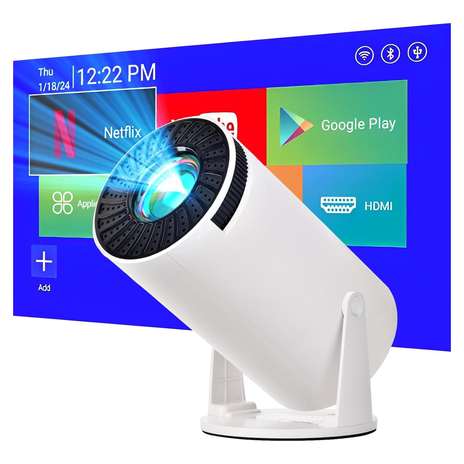 Mini proyector 4K FOSENHL portátil Android 11.0 WiFi Bluetooth