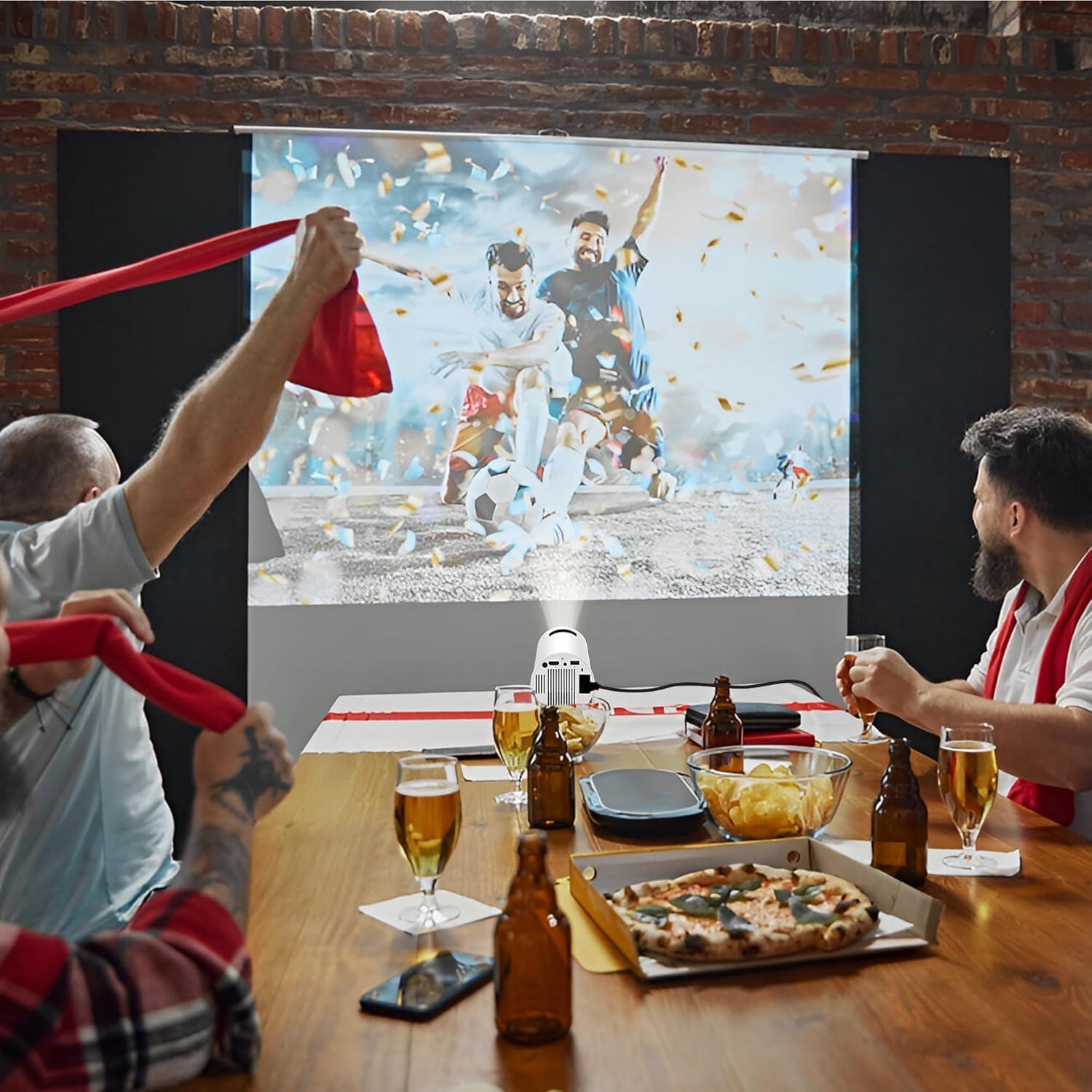 Proyector Mini Portátil 4K HD SSCDesigns con WiFi y Bluetooth