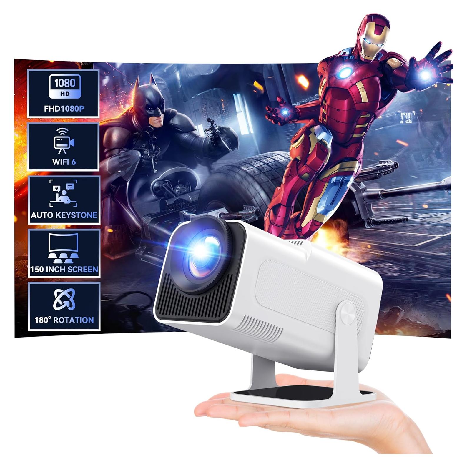 Mini Proyector Polocsh HY320 1080P WiFi Bluetooth 4K 150"