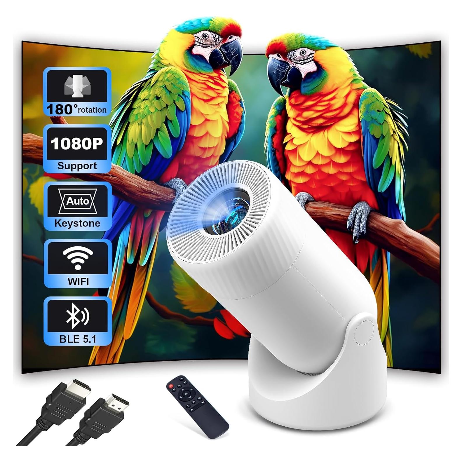 Mini Proyector Futuzen P10 Pro 4K 1080P WiFi Bluetooth 300 Lúmenes