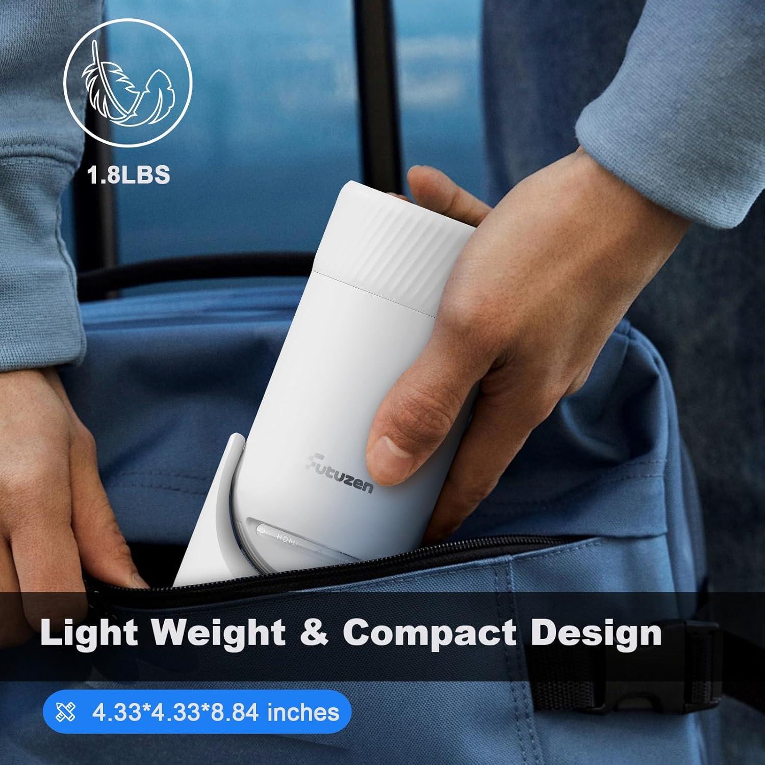 Mini Proyector Futuzen P10 Pro 4K 1080P WiFi Bluetooth 300 Lúmenes