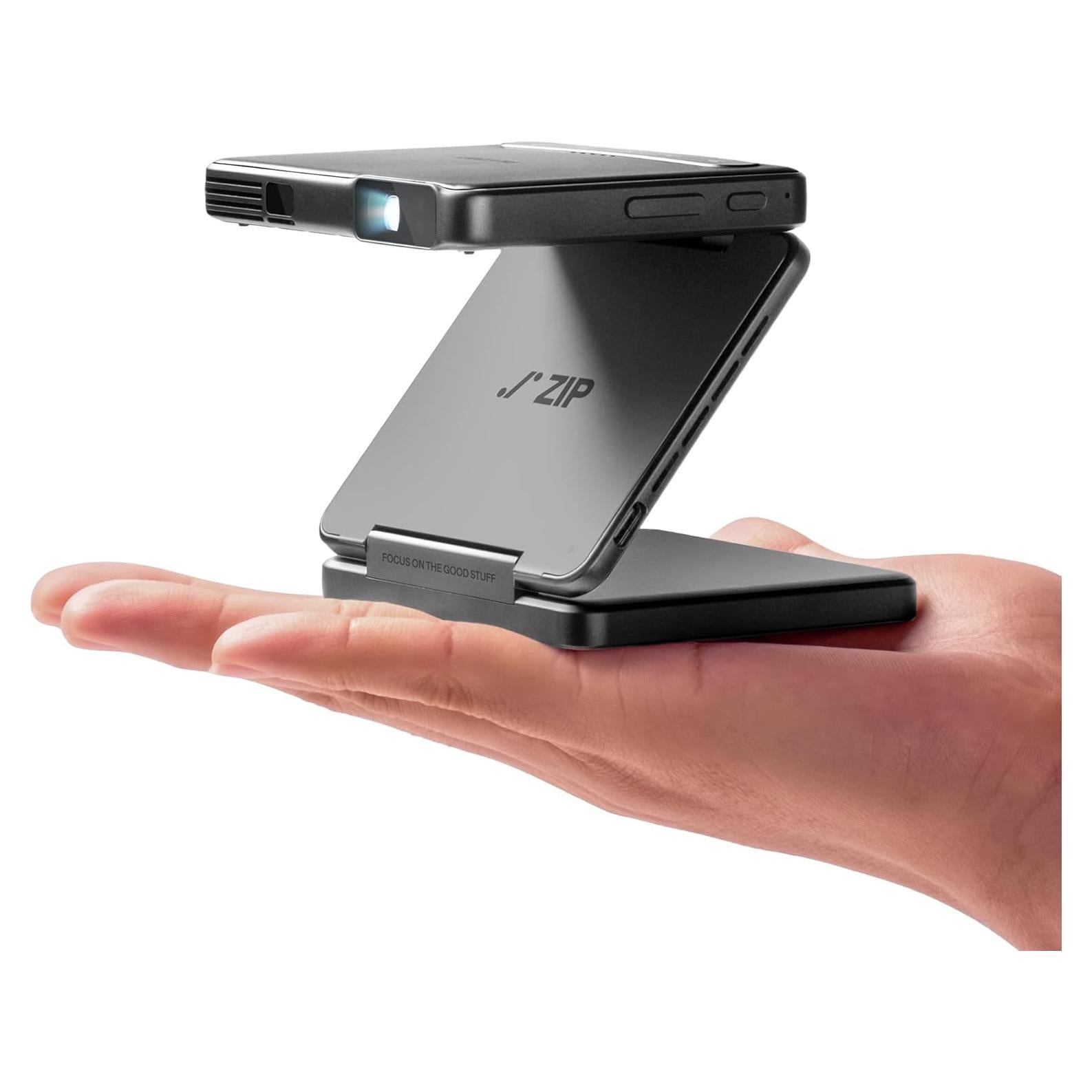 Proyector DLP Mini Aurzen ZIP 720P Portátil 5000mAh Gris