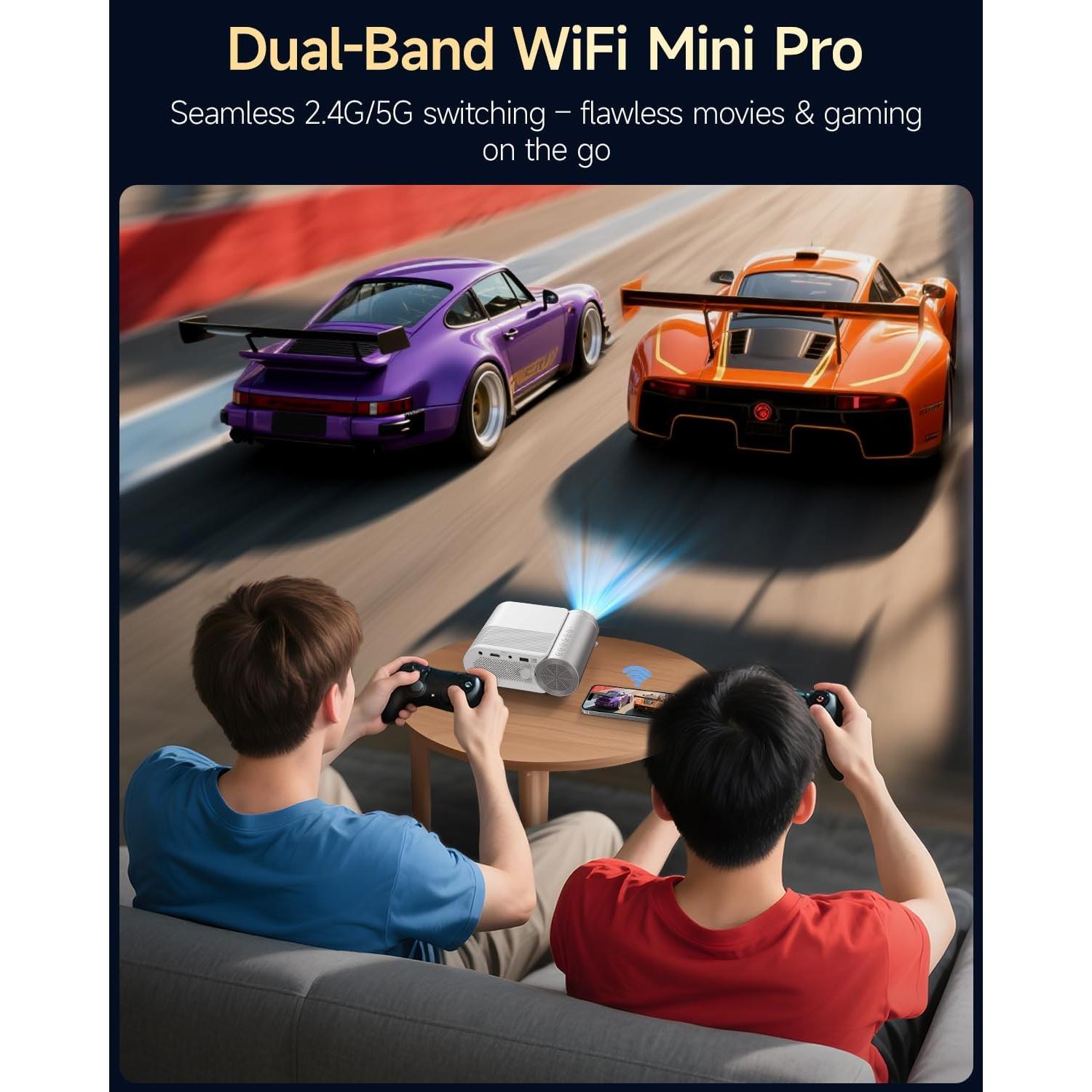 Mini Proyector Antmap VF320 1080P WiFi Bluetooth Portátil