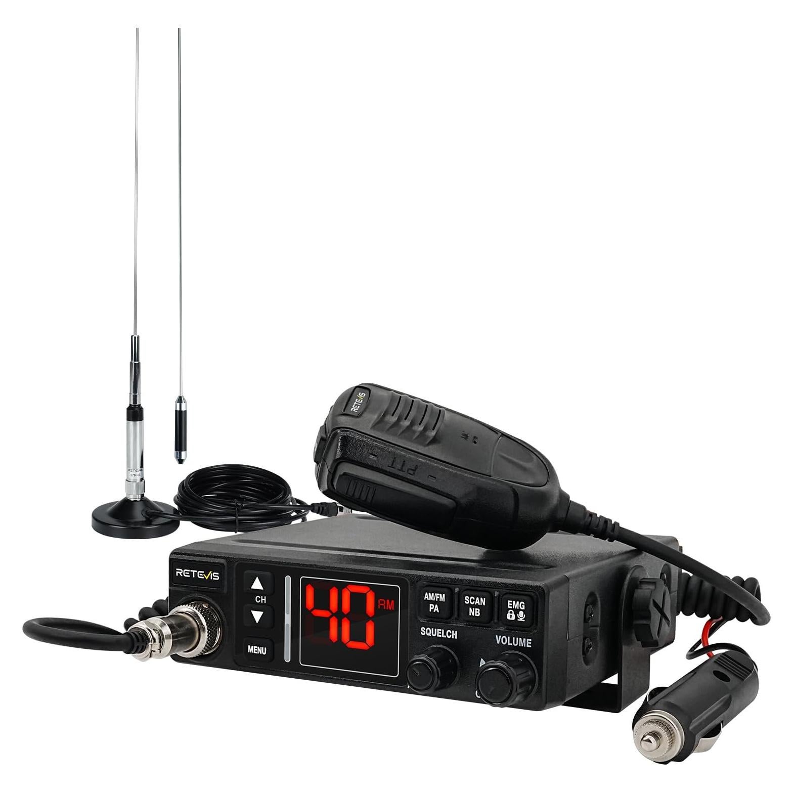 Radio CB Retevis MB3A 40 Canales AM/FM para Camioneros