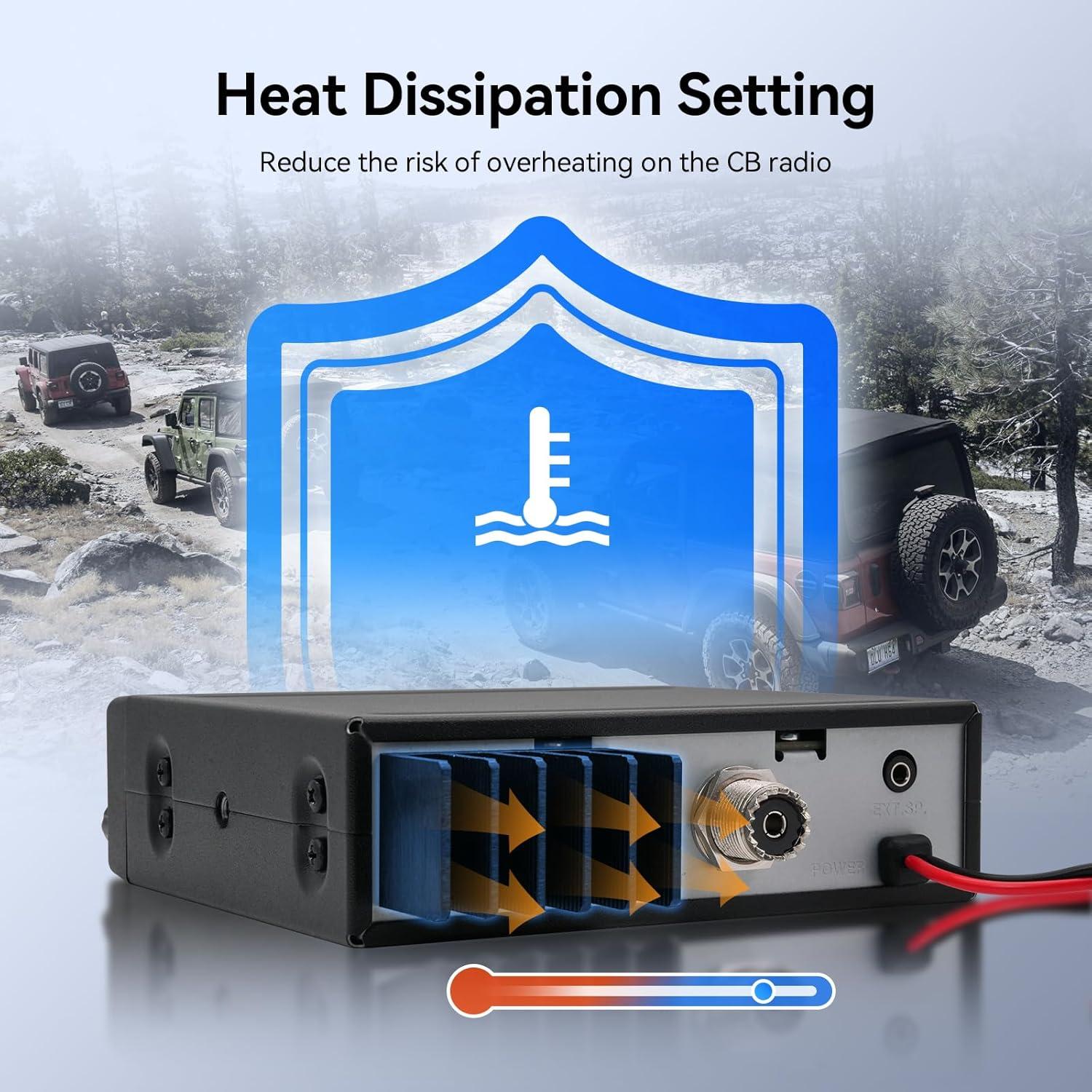 Radio CB Retevis MB3A 40 Canales AM/FM para Camioneros