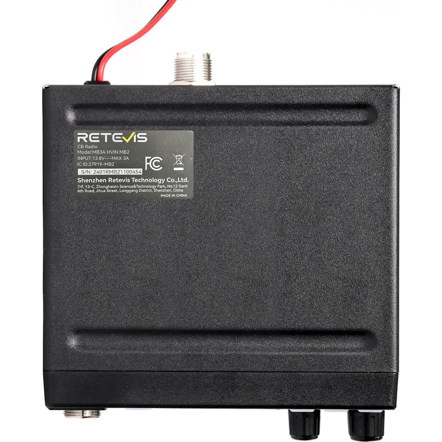 Radio CB Retevis MB3A 40 Canales AM/FM para Camioneros