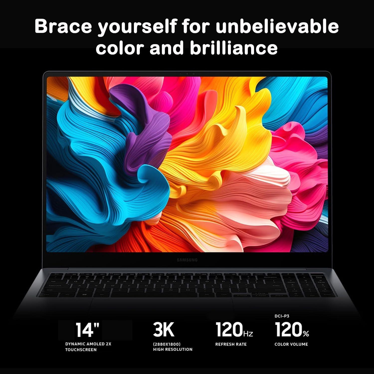 Laptop Samsung Galaxy Book4 Pro 14" 3K AMOLED, Intel Core Ultra 7, 16GB RAM, 512GB SSD