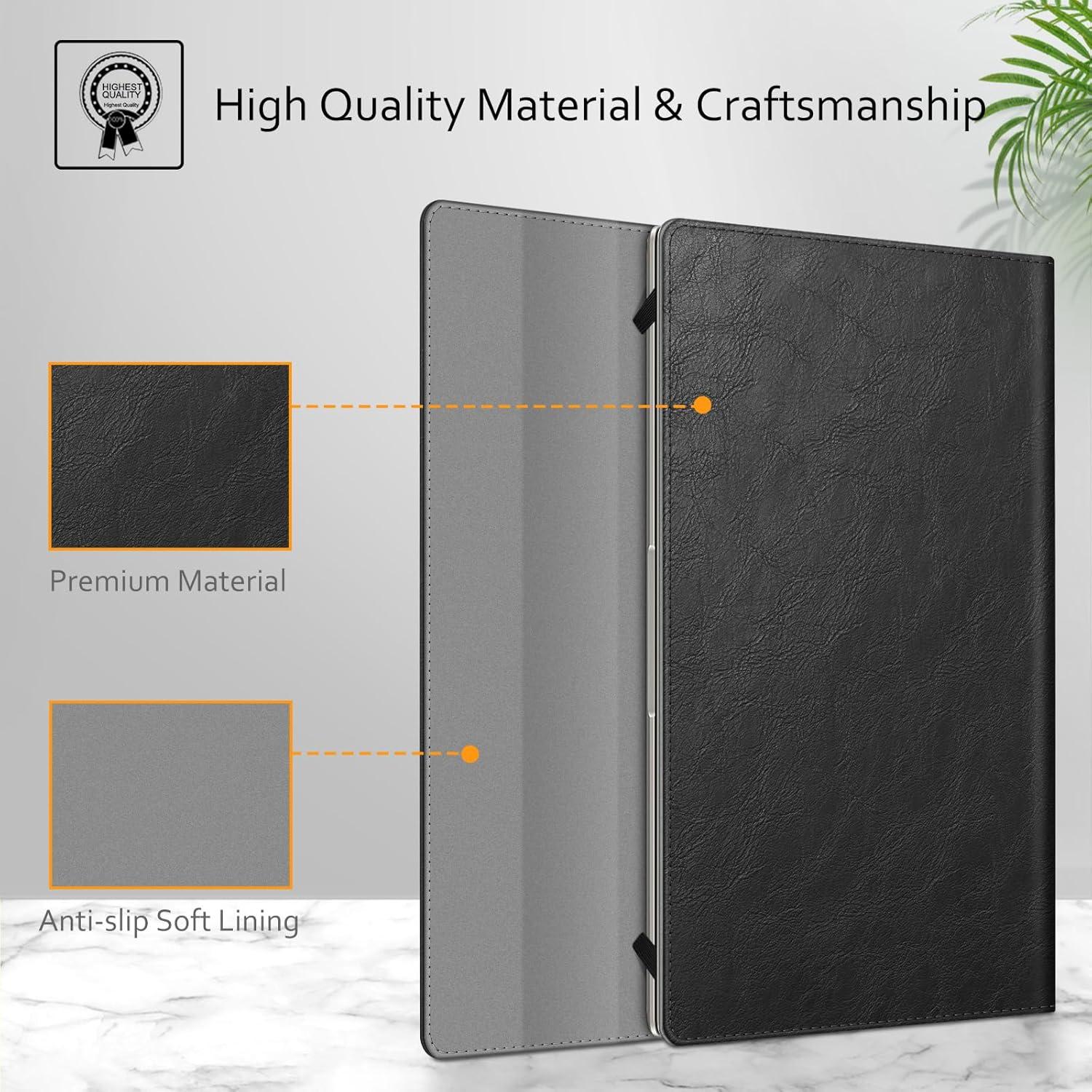 Funda Fintie para Samsung Galaxy Book4/Book3 Pro 14" - Cuero PU Negro