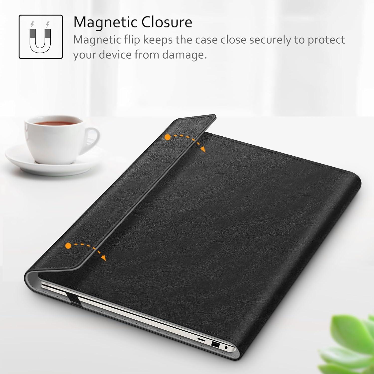 Funda Fintie para Samsung Galaxy Book4/Book3 Pro 14" - Cuero PU Negro