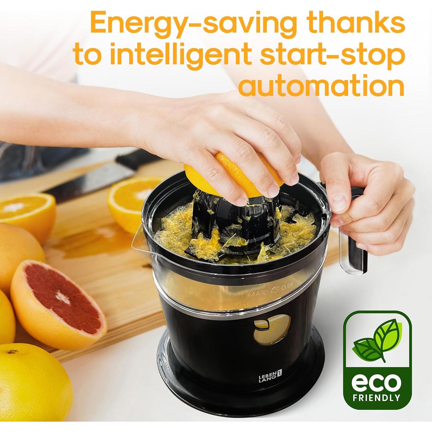 Exprimidor Eléctrico LEBENLANG LBL3386S - 800 ml, Sin BPA