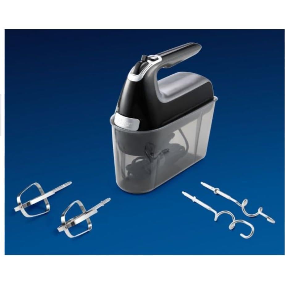 Batidora de Mano Oster 250W 7 Velocidades Super Aerator Negra