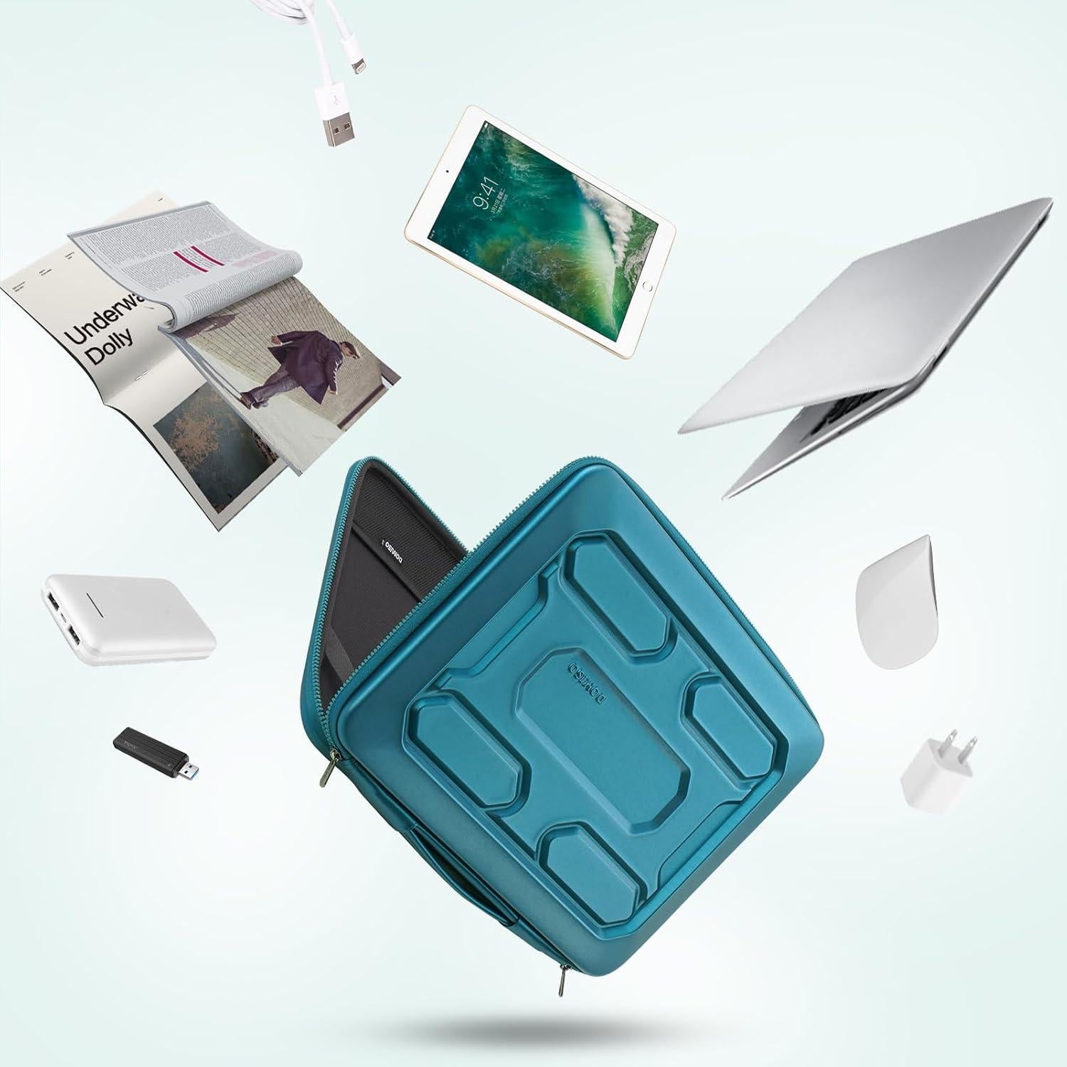 Funda para Laptop 14" DOMISO Verde Azulado Impermeable