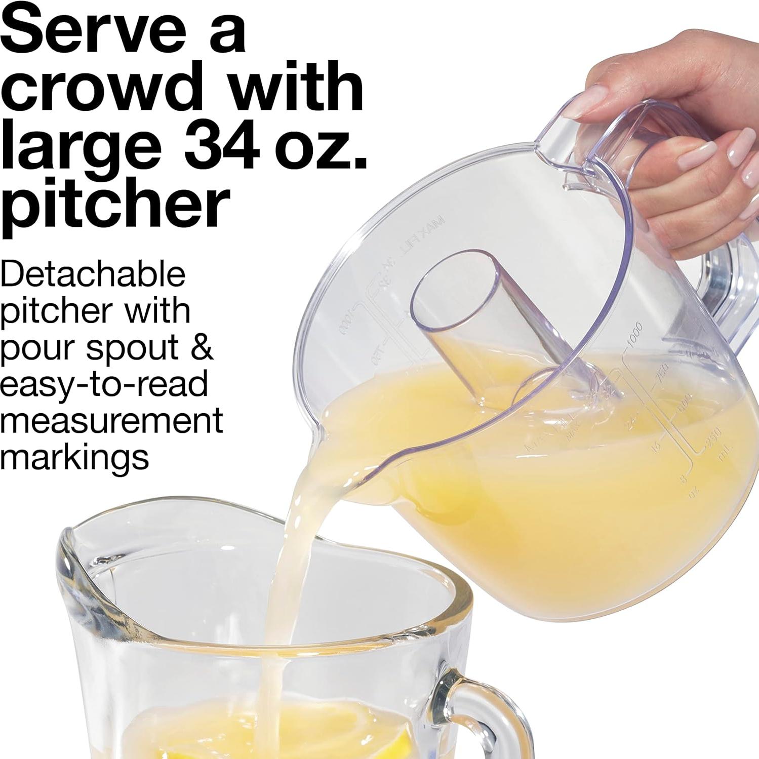 Exprimidora Eléctrica Proctor Silex 34 oz, Jarra Grande Amarilla