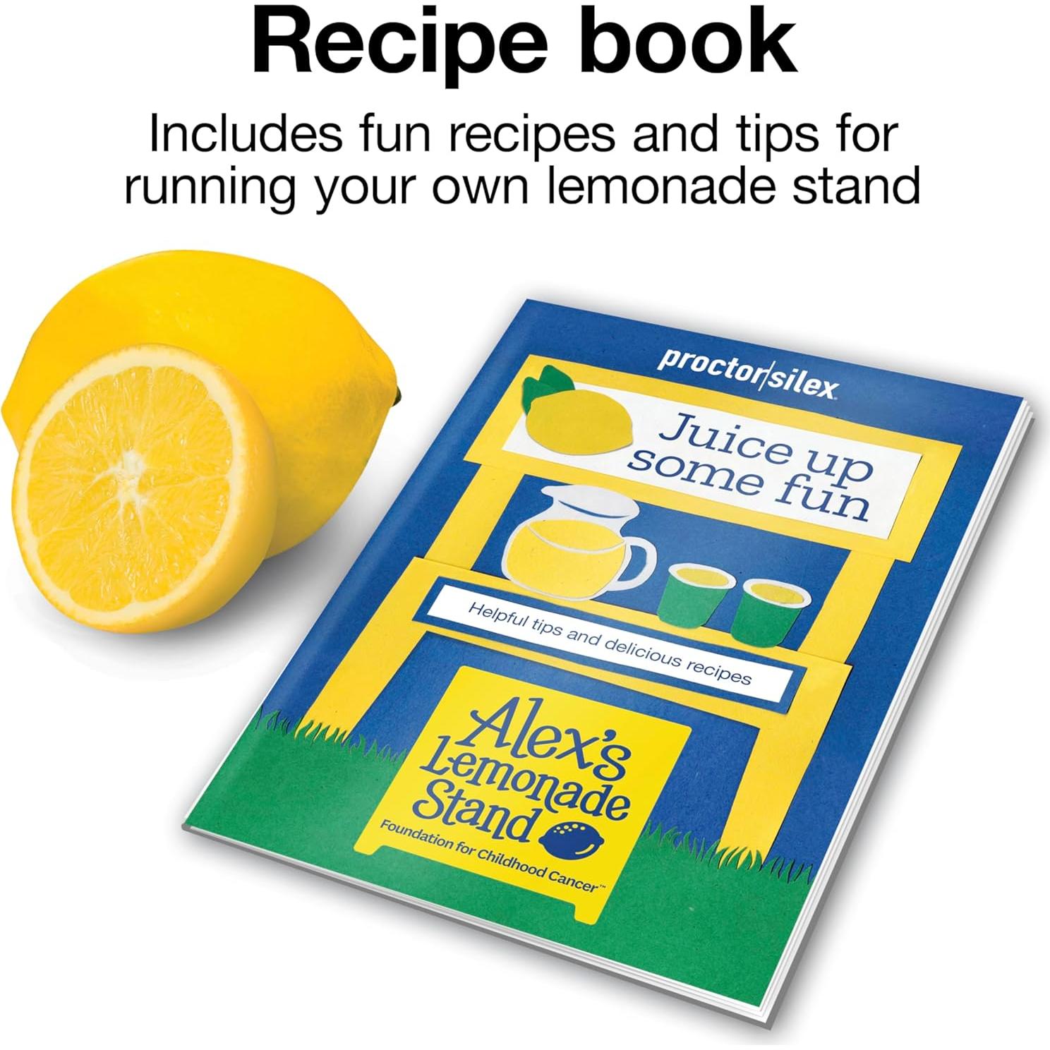 Exprimidora Eléctrica Proctor Silex 34 oz, Jarra Grande Amarilla