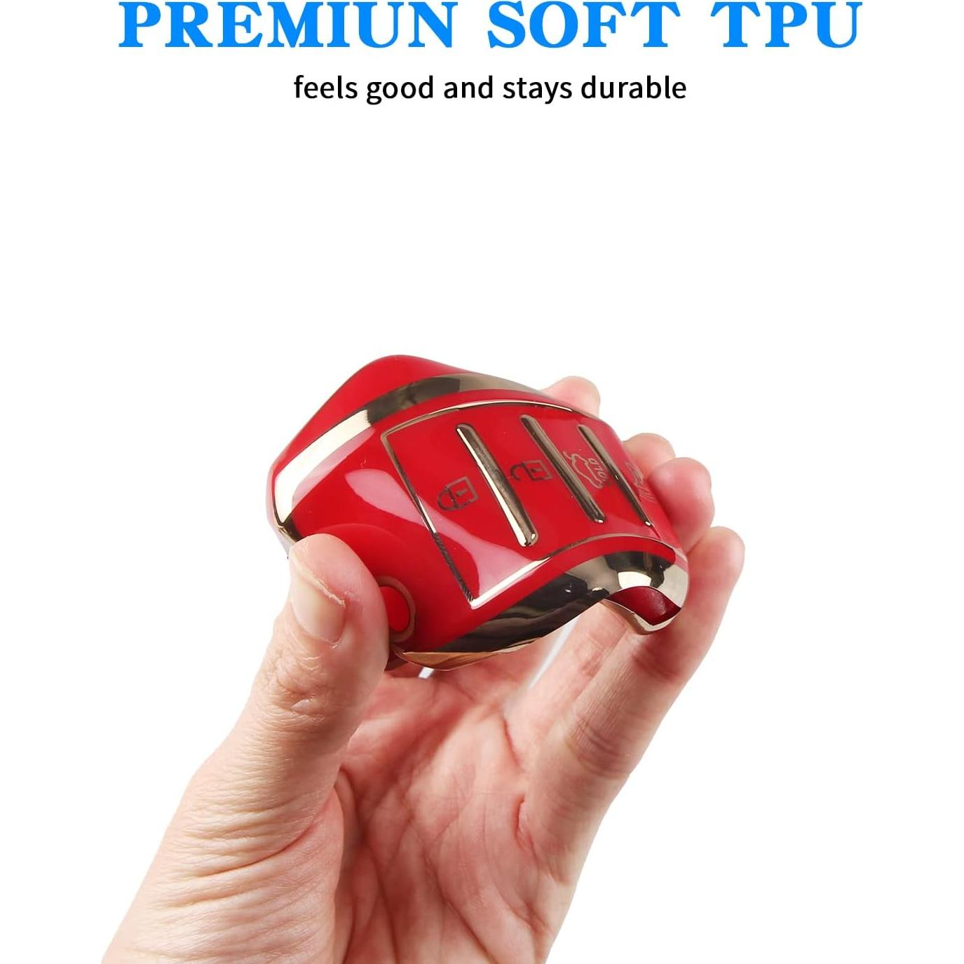 Funda de Llave Kia MILD EAST TPU 4 Botones Roja