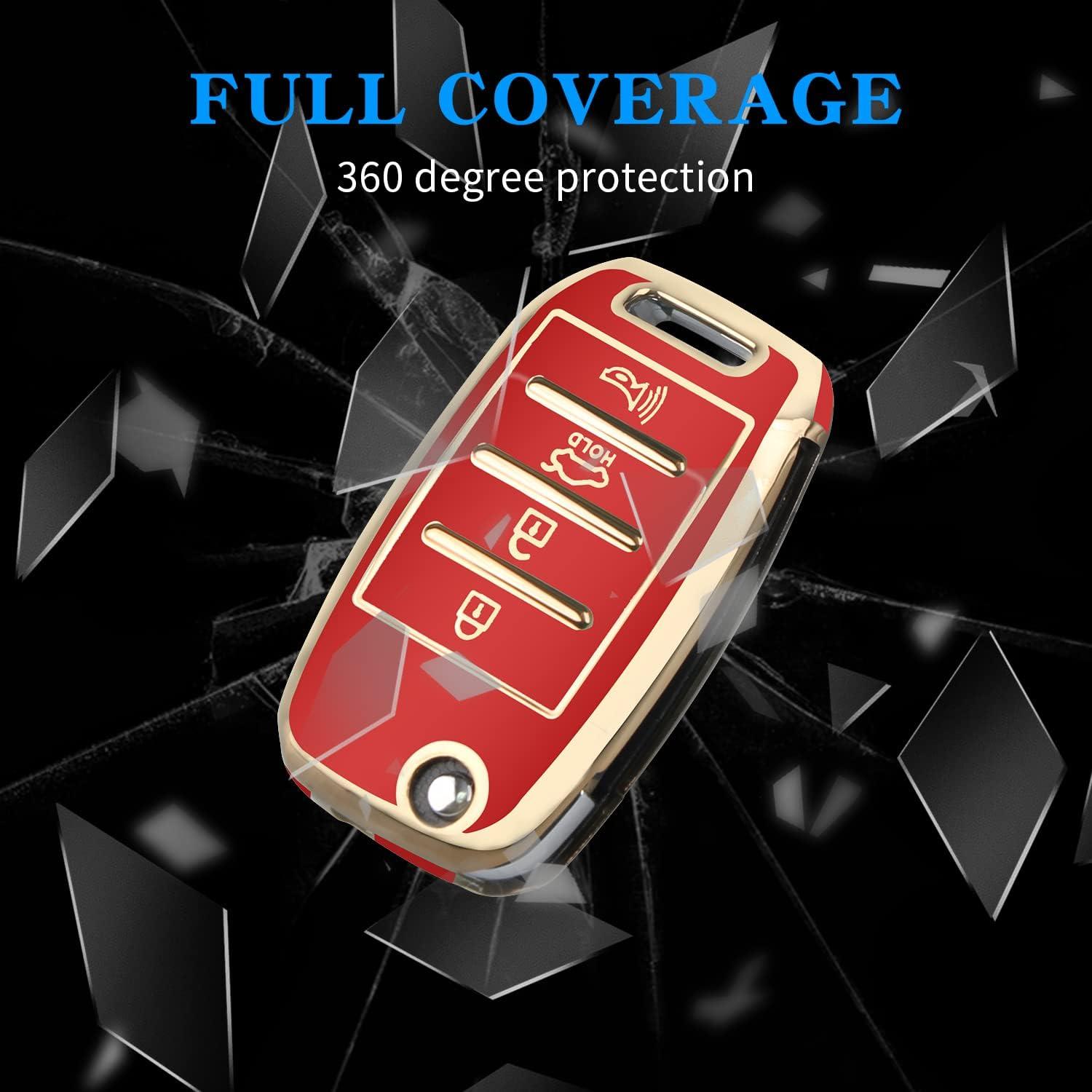 Funda de Llave Kia MILD EAST TPU 4 Botones Roja