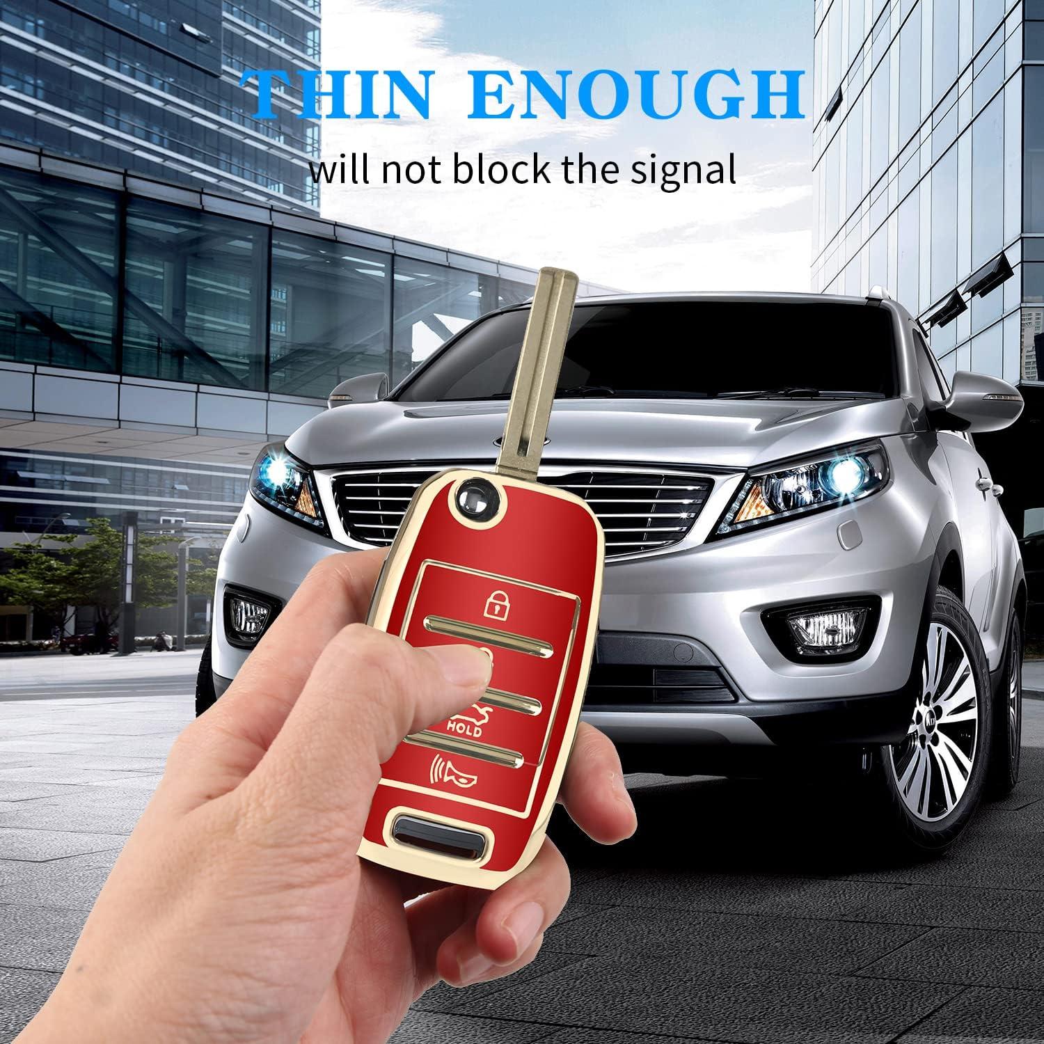 Funda de Llave Kia MILD EAST TPU 4 Botones Roja