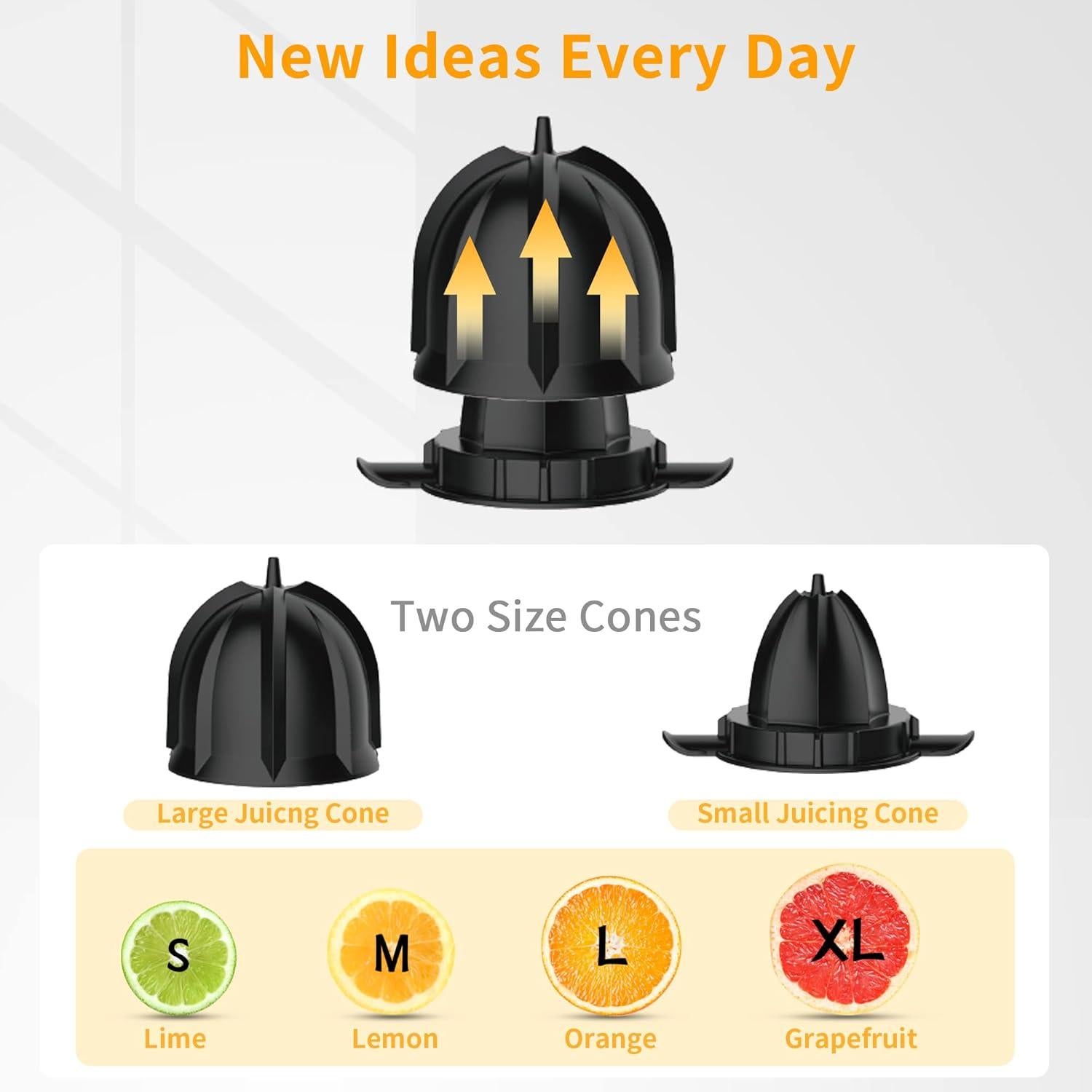 Exprimidor de cítricos eléctrico Healnitor 150W acero inoxidable