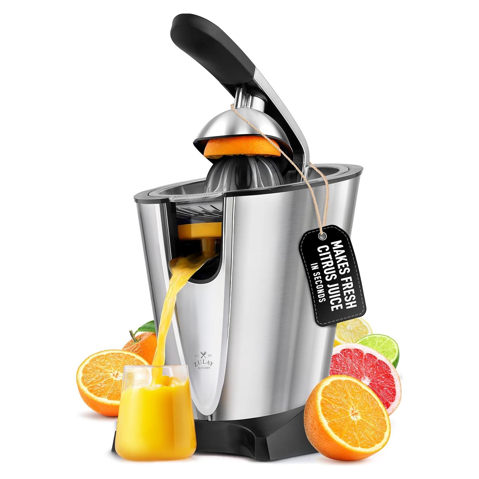 Exprimidor Eléctrico Zulay para Cítricos 160W Acero Inoxidable