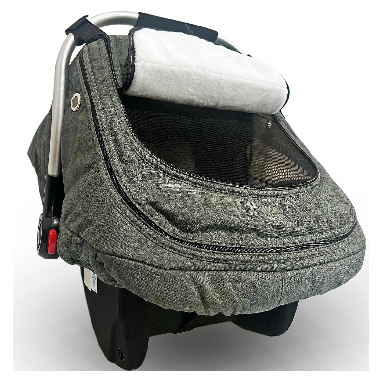Funda de Asiento de Coche para Bebés YAZELY Gris Invierno