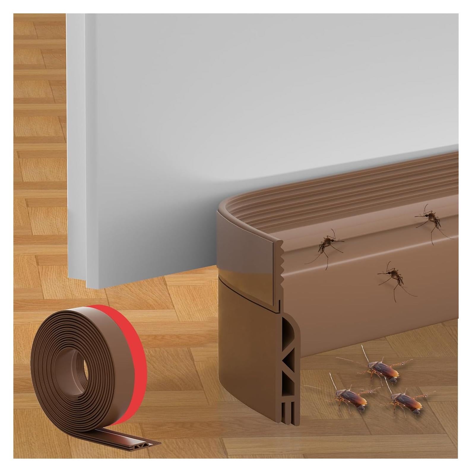 Tapón de Corrientes para Puertas Cyzarize 99cm Marrón