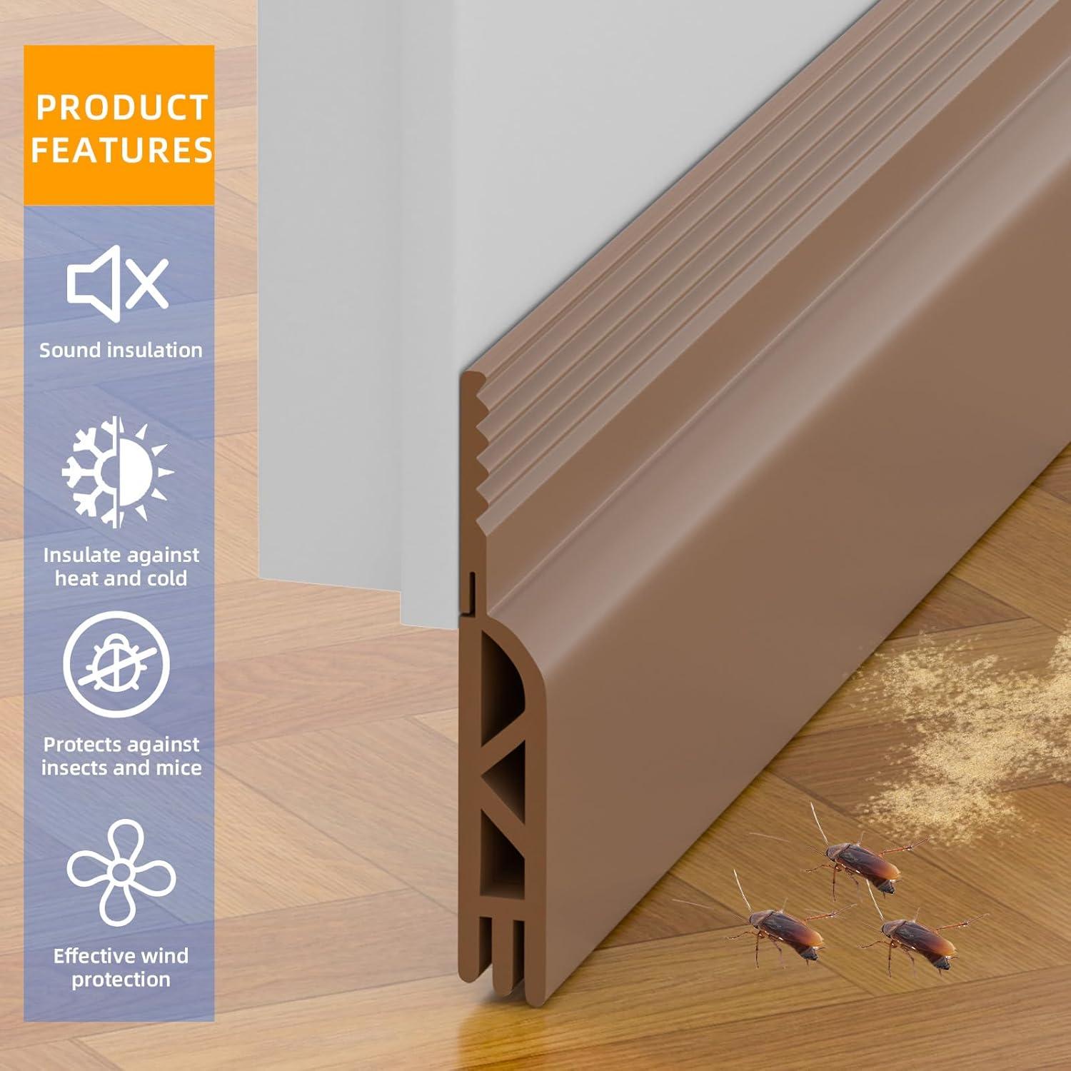 Tapón de Corrientes para Puertas Cyzarize 99cm Marrón