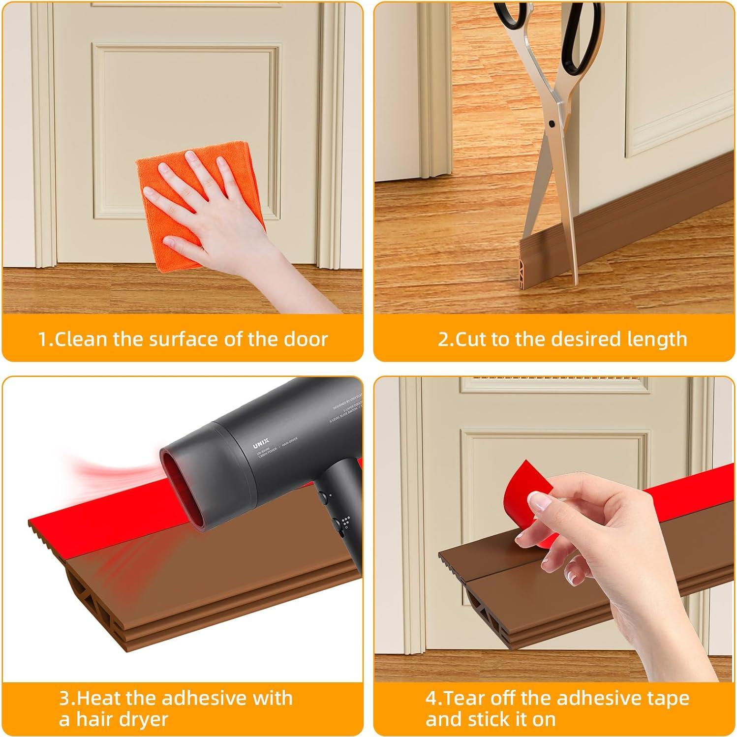 Tapón de Corrientes para Puertas Cyzarize 99cm Marrón