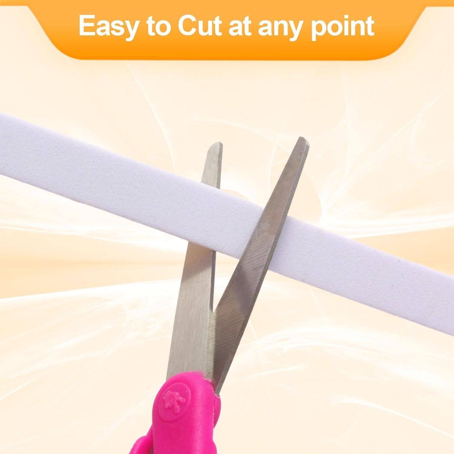 Tira de sellado autoadhesiva Pazaka 2 rollos 10.06 m espuma blanca