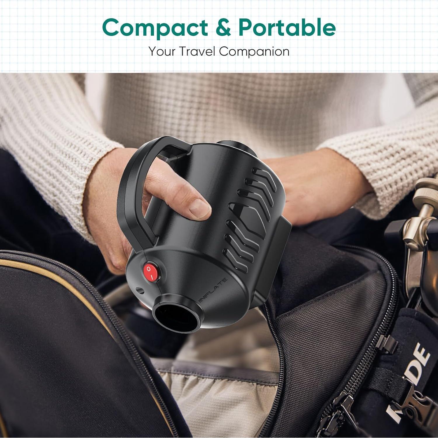 Bomba de Aire Eléctrica MAACLOUD 8605 400W Inflador Rápido