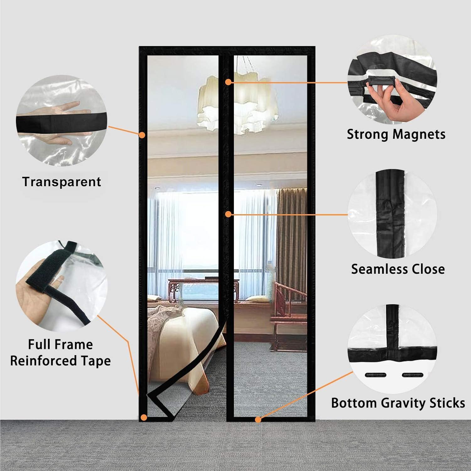 Cortina Aislante Transparente SANJIANKER 90.2x204 cm