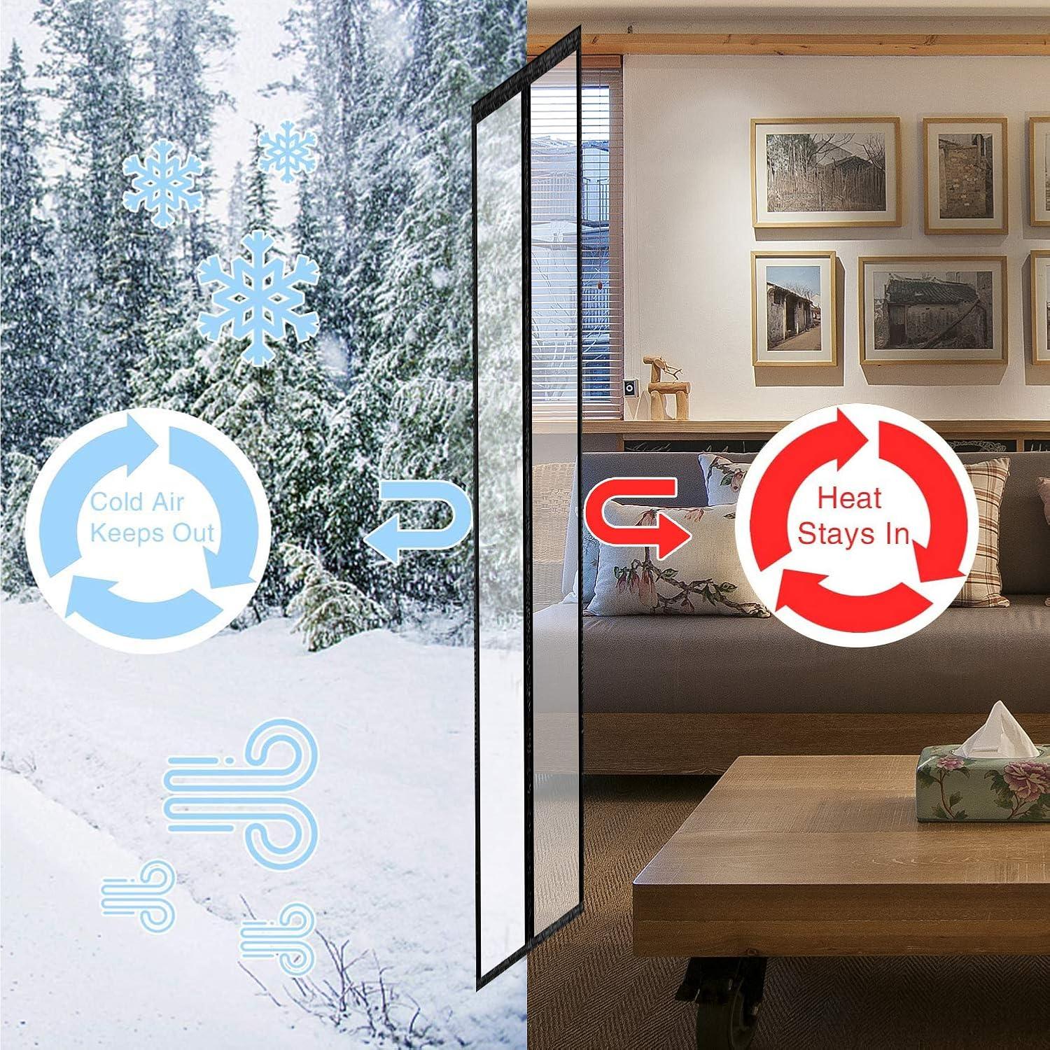 Cortina Aislante Transparente SANJIANKER 90.2x204 cm